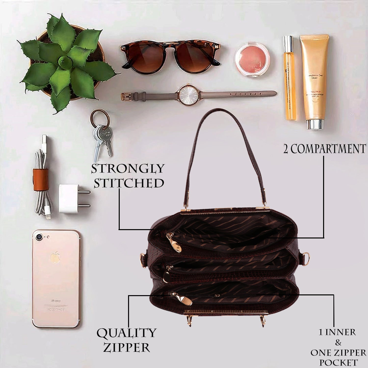 Urban Explorer Genuine Leather Handbags for Women & Girls