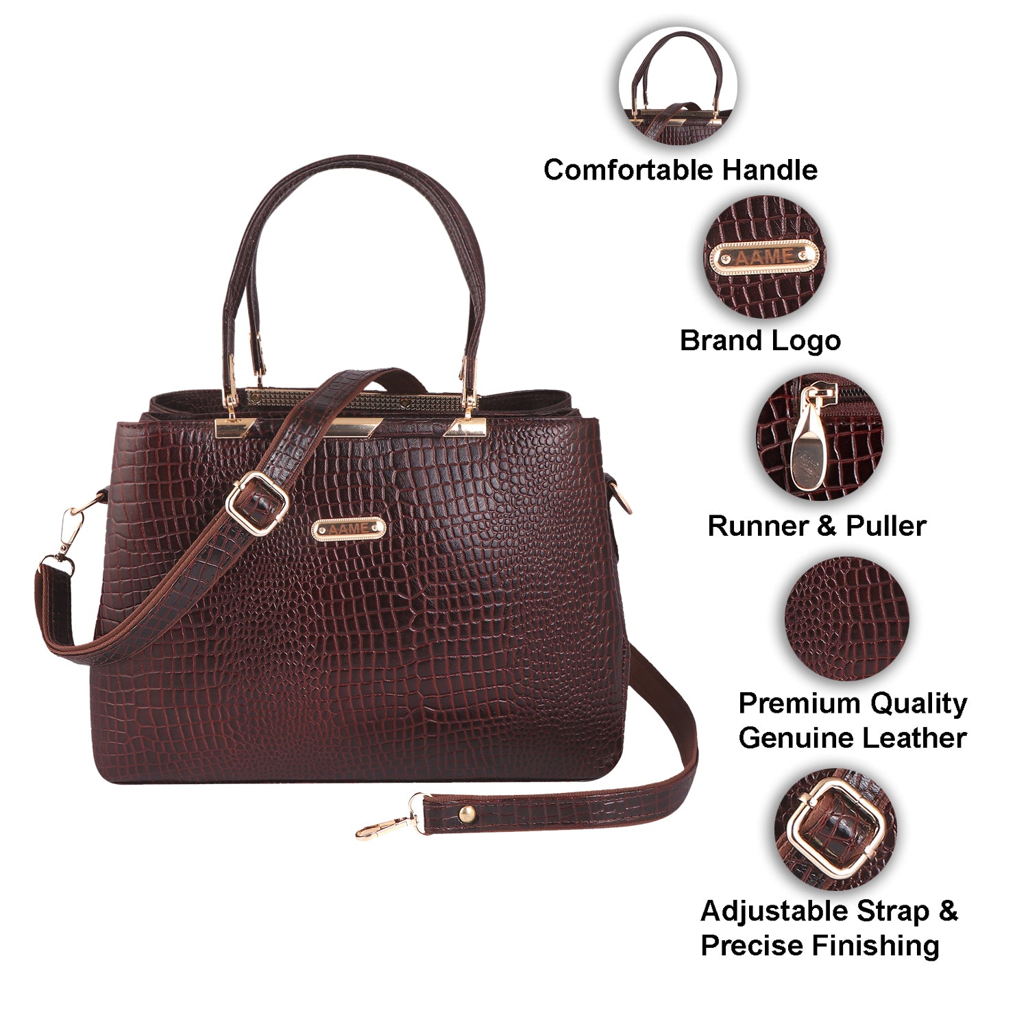 Urban Explorer Genuine Leather Handbags for Women & Girls