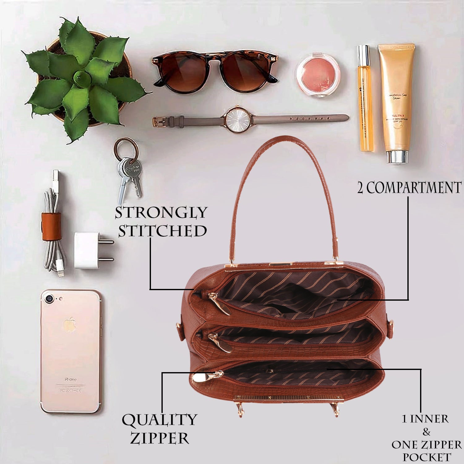 Urban Explorer Genuine Leather Handbags for Women & Girls