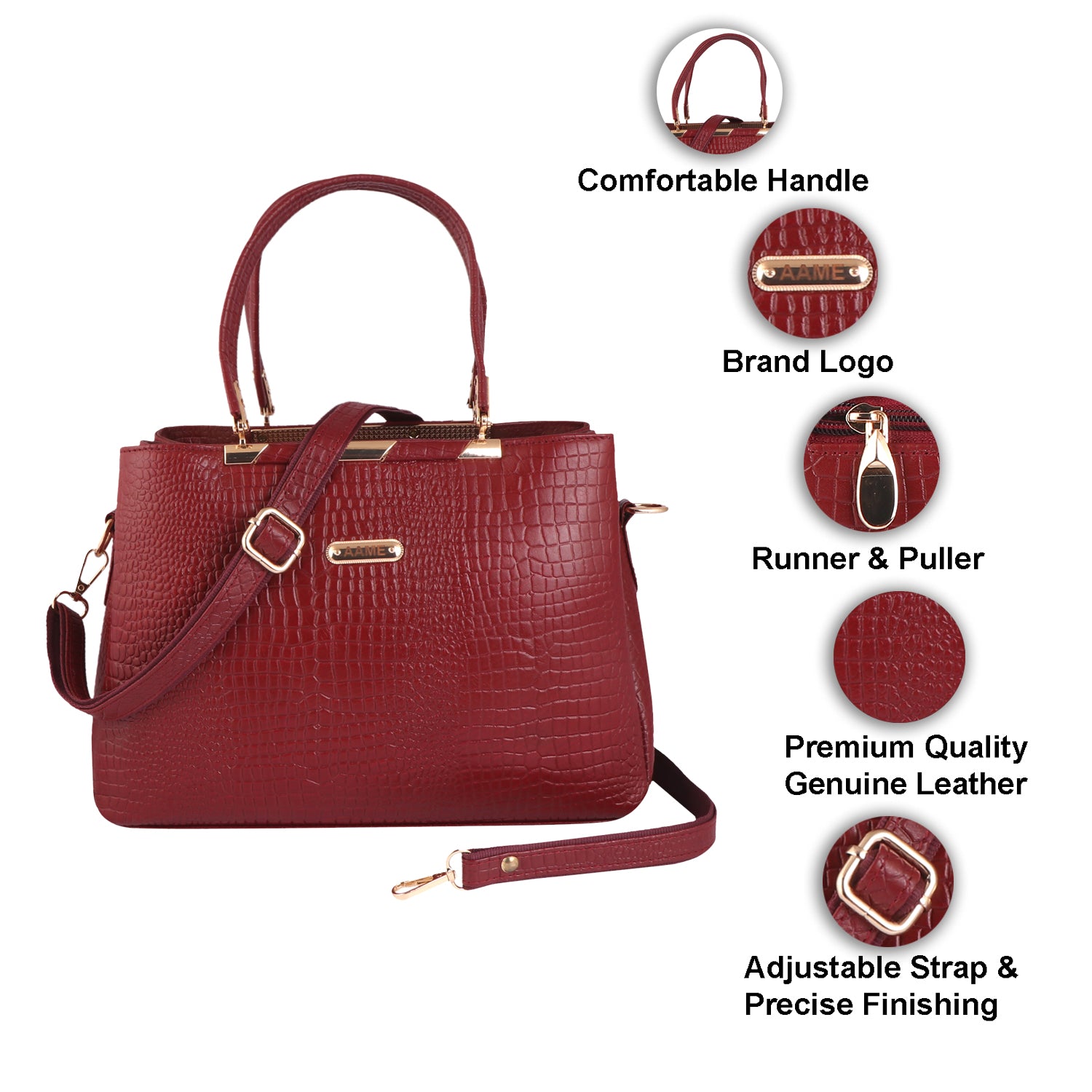 Urban Explorer Genuine Leather Handbags for Women & Girls